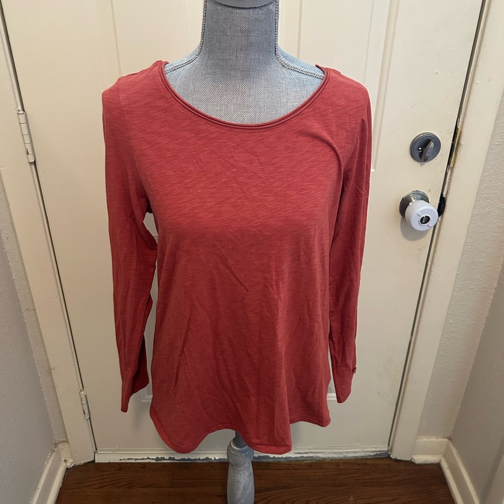 Artisan Ny Women's Rust Long Sleeve Tee large